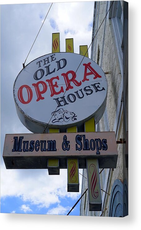 Opera House Acrylic Print featuring the photograph The Old Opera House by Laurie Perry