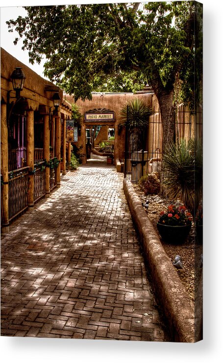 The Patio Marke Acrylic Print featuring the photograph The Patio Market by David Patterson