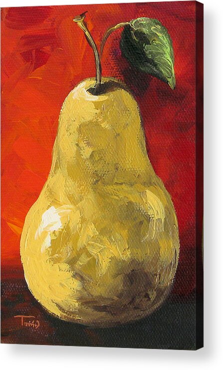 Pear Acrylic Print featuring the painting The Pear Chronicles 003 by Torrie Smiley