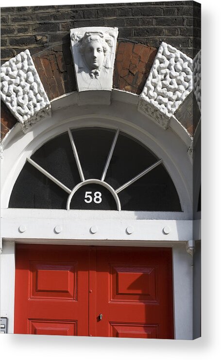 Red Acrylic Print featuring the photograph The Red Door #58 by Carl Purcell