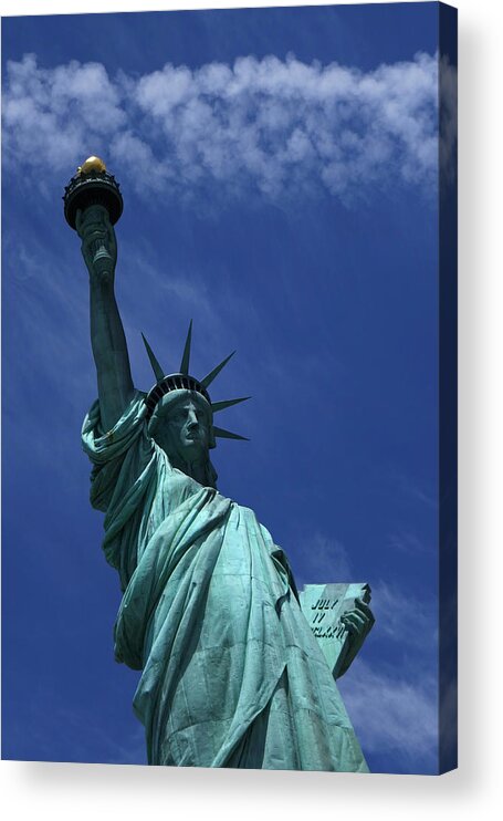 New York Acrylic Print featuring the photograph The Statue of Liberty New York City by Toby McGuire