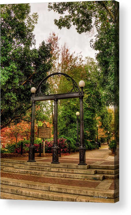 Reid Callaway Traditions Live On Acrylic Print featuring the photograph The UGA Arch 7 The University Of Georgia Athens Georgia Fall Art by Reid Callaway