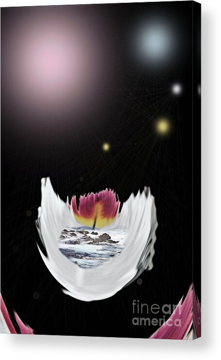 Digital Art Acrylic Print featuring the photograph The Universe by Sharon Broucek