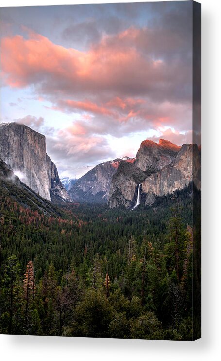Americas Best Idea Acrylic Print featuring the photograph The Valley by David Andersen