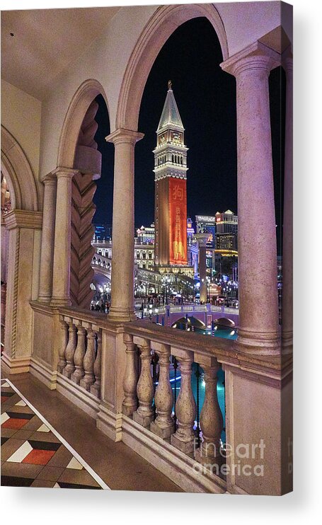 Las Vegas Acrylic Print featuring the photograph The Venetian by Steve Ondrus