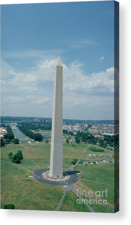 The Acrylic Print featuring the photograph The Washington Monument by American School
