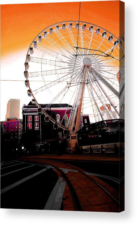 Atlanta Acrylic Print featuring the photograph The Wheel by D Justin Johns