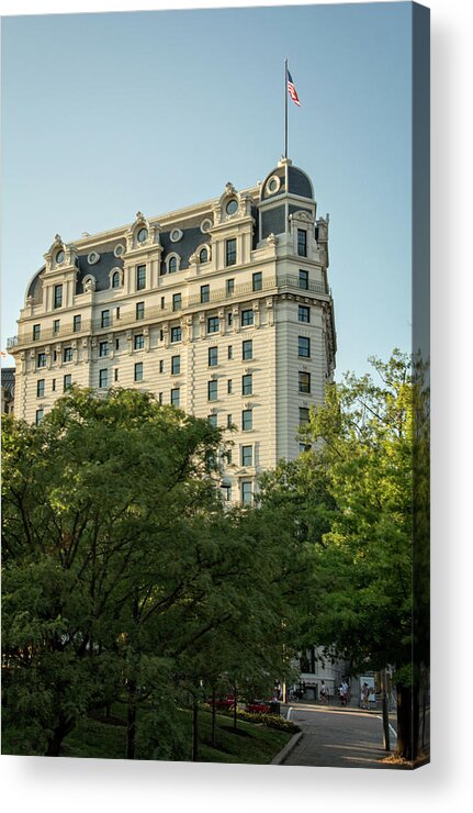 Willard Hotel Acrylic Print featuring the photograph The Willard Hotel by Greg and Chrystal Mimbs