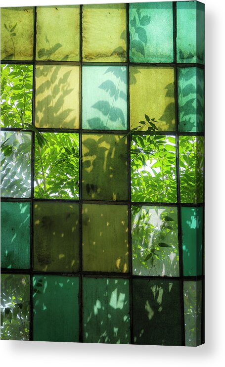 Albuquerque Acrylic Print featuring the photograph The Window at the Railyards by Mary Lee Dereske