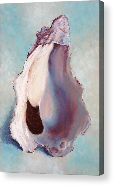 Oyster Acrylic Print featuring the painting The World is your Oyster by Pam Talley