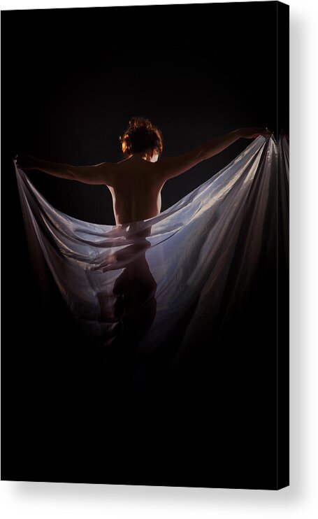 Nude Acrylic Print featuring the photograph Tight Hide by Vitaly Vachrushev