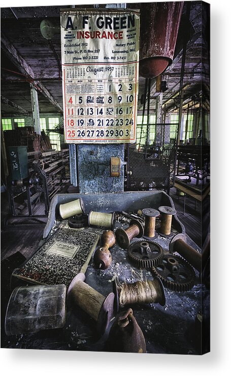 Lonaconing Acrylic Print featuring the photograph Time Is Frozen by Robert Fawcett