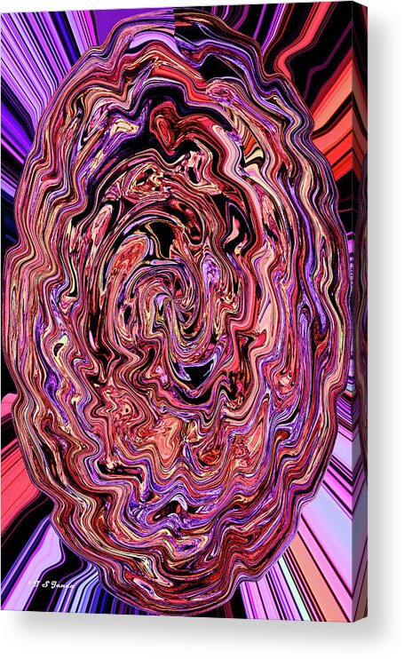 Time Warp Bubble #2 Acrylic Print featuring the digital art Time Warp Bubble #2 by Tom Janca