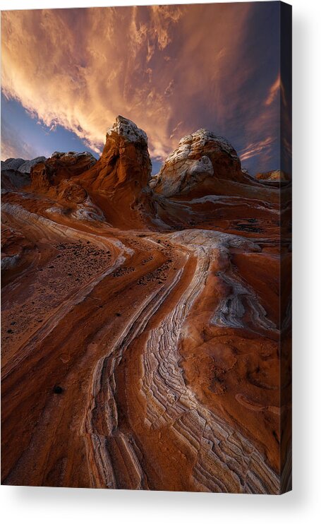 Sandstone Acrylic Print featuring the photograph Tip Of The Spear by Miles Morgan