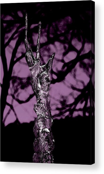 Hand Acrylic Print featuring the digital art Transference by Danielle R T Haney