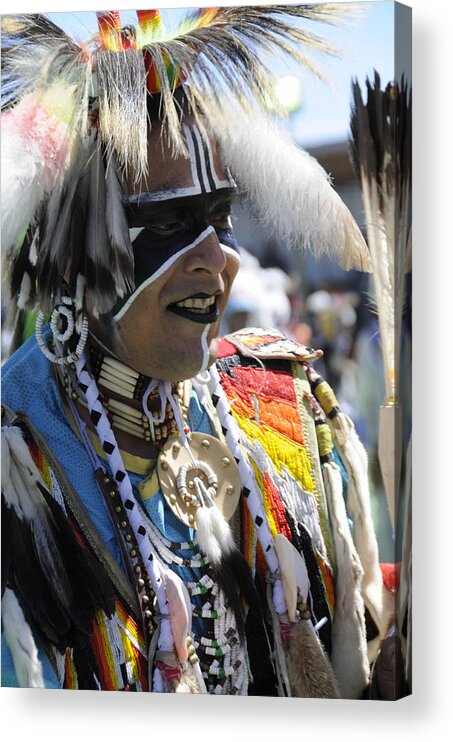 Native Acrylic Print featuring the photograph Tribal Dancer by Keith Lovejoy