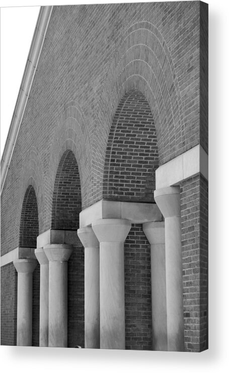 Houstonian Acrylic Print featuring the photograph Trio of Arches at the Waterwall by Angela Rath