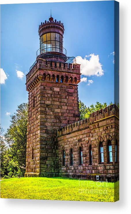 Navesink Acrylic Print featuring the photograph Twin Lights South Tower by Nick Zelinsky Jr