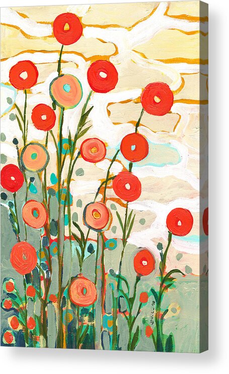 Poppy Acrylic Print featuring the painting Under the Desert Sky by Jennifer Lommers