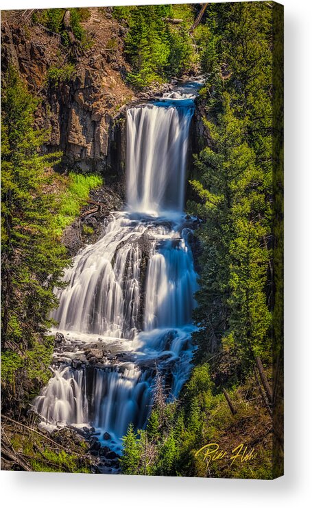 Flowing Acrylic Print featuring the photograph Undine Falls by Rikk Flohr