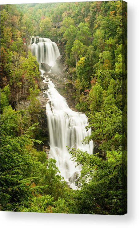 Waterfall Acrylic Print featuring the photograph Upper Whitewater Falls by Rob Hemphill