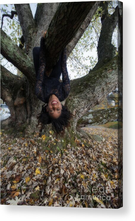 Model Acrylic Print featuring the photograph Upside down world by Dan Friend