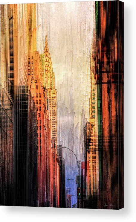 Urban Acrylic Print featuring the photograph Urban Abstract by John Rivera