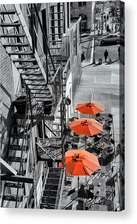 Photosbycate Acrylic Print featuring the photograph Urban Cafe by Cate Franklyn