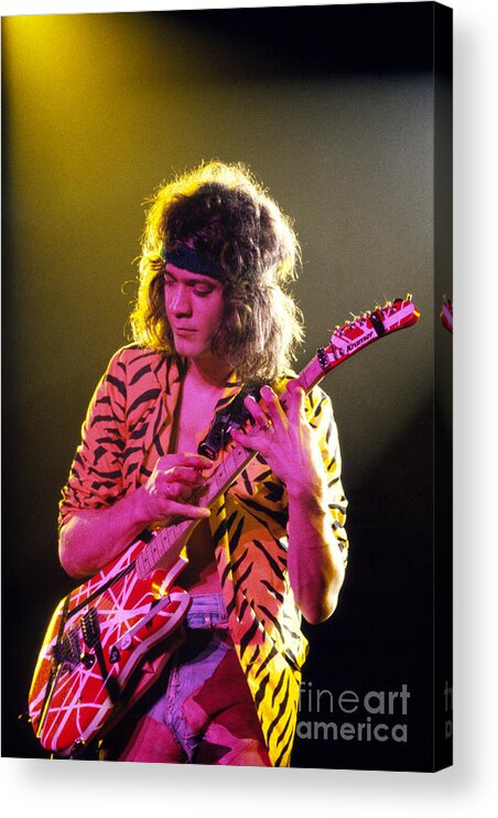 Van Halen Acrylic Print featuring the photograph Van Halen 1984 number 2 by Chris Walter