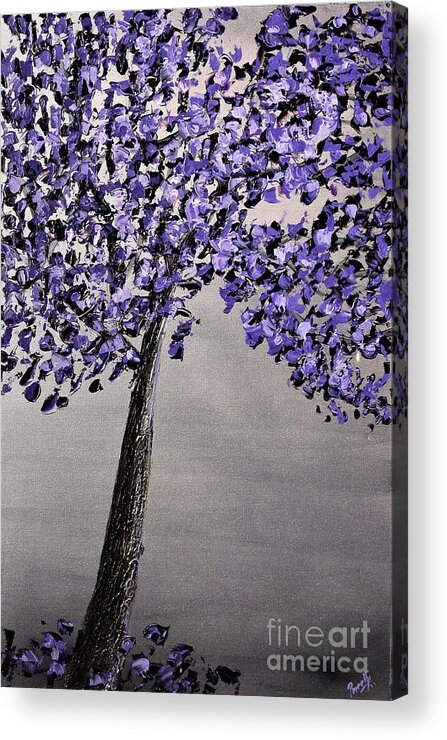 Tree Acrylic Print featuring the painting Vibrant by Preethi Mathialagan