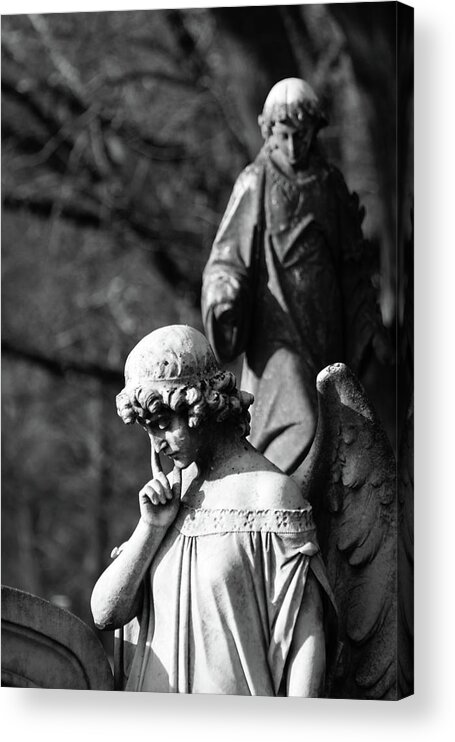 Cemetery Acrylic Print featuring the photograph Victorian Angels by James L Bartlett
