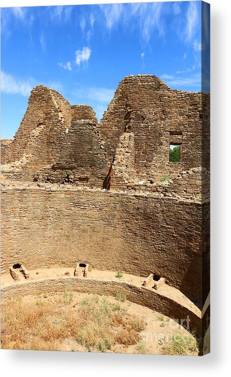 Aztec Ruins Acrylic Print featuring the photograph View Of The Aztec Ruins by Christiane Schulze Art And Photography