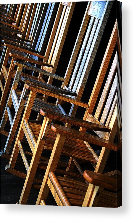 Chairs Acrylic Print featuring the photograph Waiting by Lynda Lehmann