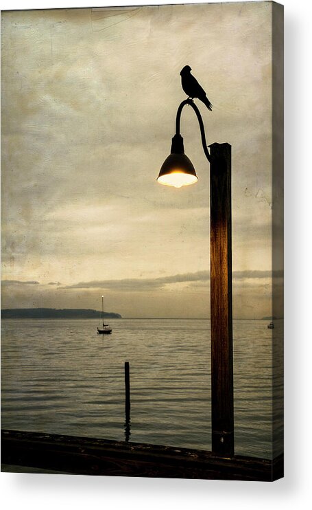 Coupeville Acrylic Print featuring the photograph Waiting by Mary Lee Dereske