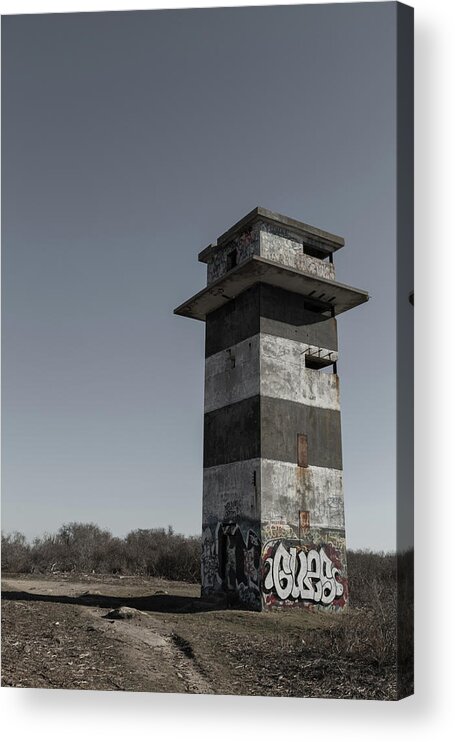 Tower Fort Cape Cod Ma Mass Massachusetts Outside Outdoors Watch Watchtower Acrylic Print featuring the photograph Watching by Brian Hale