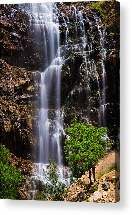 Hiking Acrylic Print featuring the photograph Waterfall Canyon by Ryan Moyer