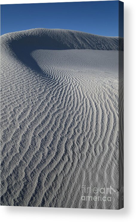 Southwest Acrylic Print featuring the photograph Waves of White Sands National Monument by Sandra Bronstein