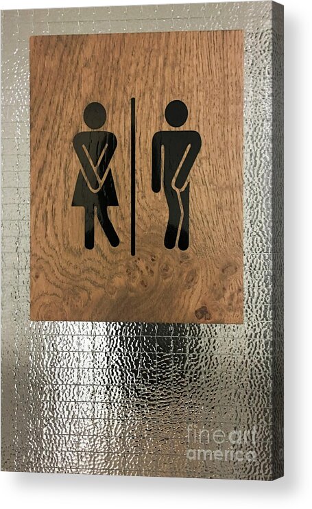 Bathroom Acrylic Print featuring the photograph WC Iceland by Jerry Fornarotto