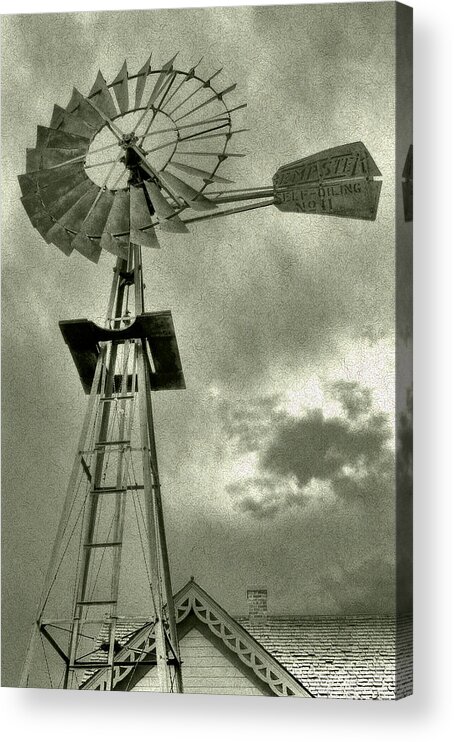  Agricultural Acrylic Print featuring the photograph Winded Mill by Kevin Munro
