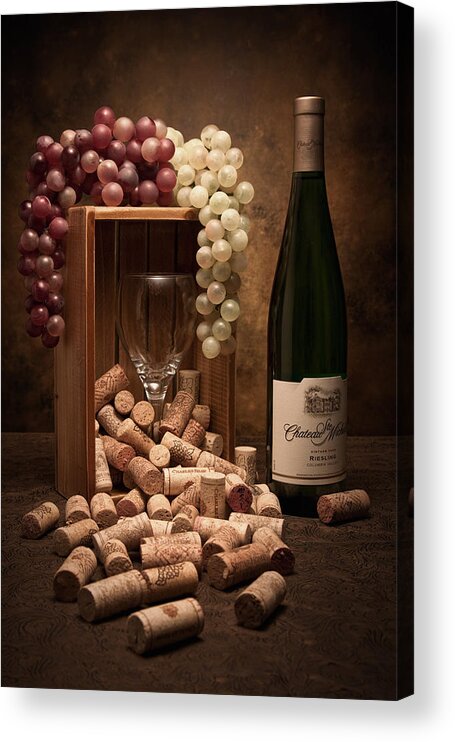 Wine Cork Acrylic Print featuring the photograph Wine Corks Still Life II by Tom Mc Nemar