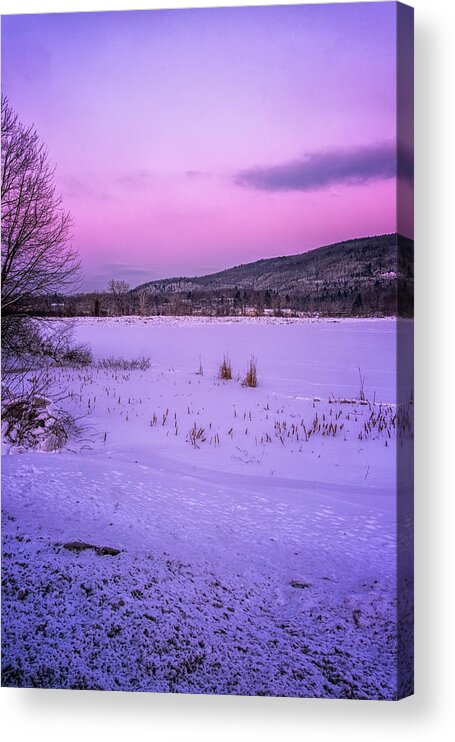 The Brattleboro Retreat Meadows Acrylic Print featuring the photograph Winter Meadows II by Tom Singleton