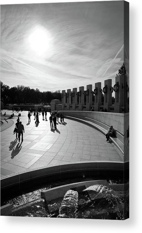 World War Ii Memorial Acrylic Print featuring the photograph WWII Memorial by David Sutton
