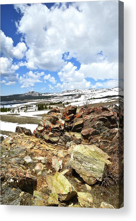 Wyoming Acrylic Print featuring the photograph Wyoming's Big Horn Pass by Ray Mathis