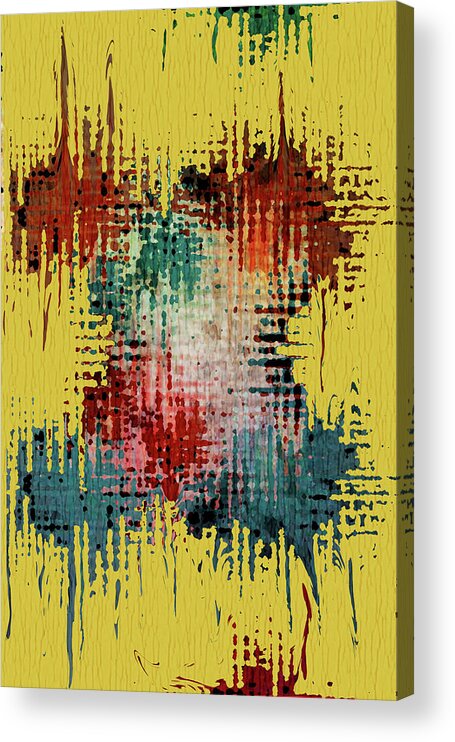 Mixed Media Art Acrylic Print featuring the digital art X Marks the Spot by Bonnie Bruno