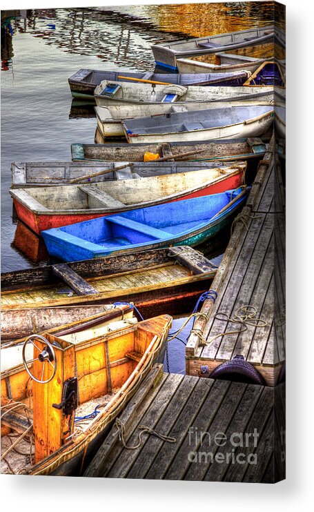 Perkins Cove Acrylic Print featuring the photograph Yellow by Brenda Giasson