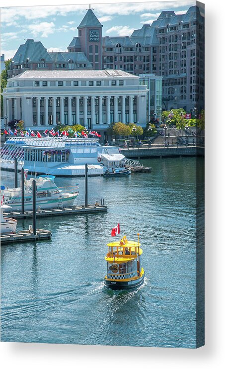 Water Acrylic Print featuring the photograph Yellow Water Taxi 8100 by Ginger Stein