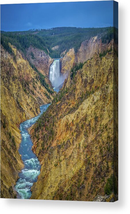 Adventure Acrylic Print featuring the photograph Yellowstone Falls by Scott McGuire