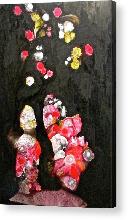 Fantasy Acrylic Print featuring the painting You're Thinking About Bubbles Again, Aren't You? by Janice Nabors Raiteri