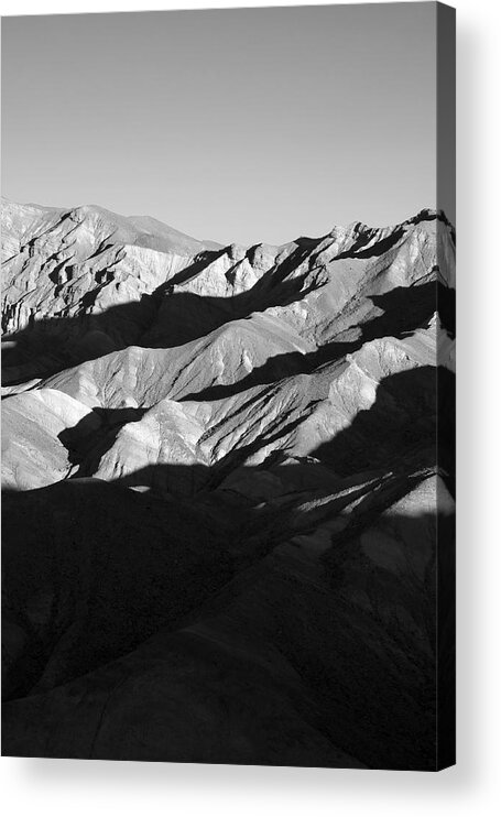 death Valley Acrylic Print featuring the photograph Zabriskie Sunrise by Mike Irwin