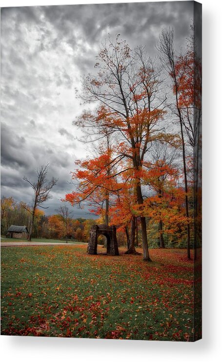 Chestnut Ridge County Park Acrylic Print featuring the photograph An Autumn Day At Chestnut Ridge Park #1 by Guy Whiteley